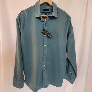 BANANA REPUBLIC Beautiful Teal Green 100% COTTON SHIRT - BRAND NEW - SIZ…